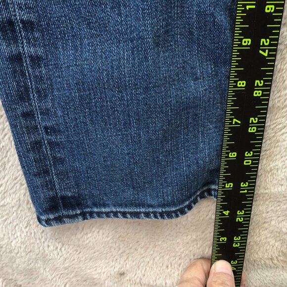 Madewell Womens Jeans 26x34 Blue Denim Stretch Slim Straight Leg Classic Casual - Picture 6 of 14